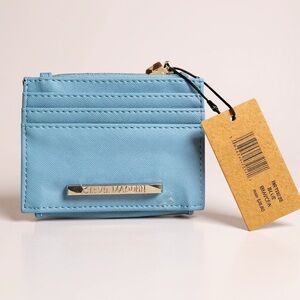Steve Madden Light Blue Card Wallet